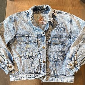 Vintage acid wash WHIPP denim jacket